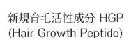 新規育毛活性成分 HGP （Hair Growth Peptide）